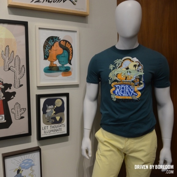 An Original Penguin + Jeremyville COLLAB LMTD EDITION 293/500 CREWNECK T-SHIRT - Picture 2 of 14